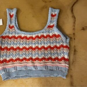 Colorful Knit Crop Top